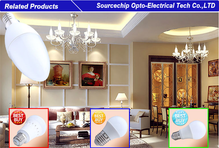 5W LED candle bulb indoor light supply