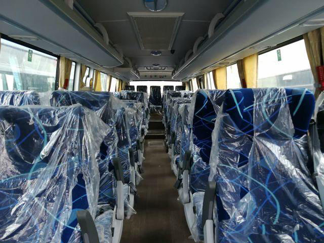 Used Kinglong Bus 44 Seats New Brand Double Doors Airbag Chassis