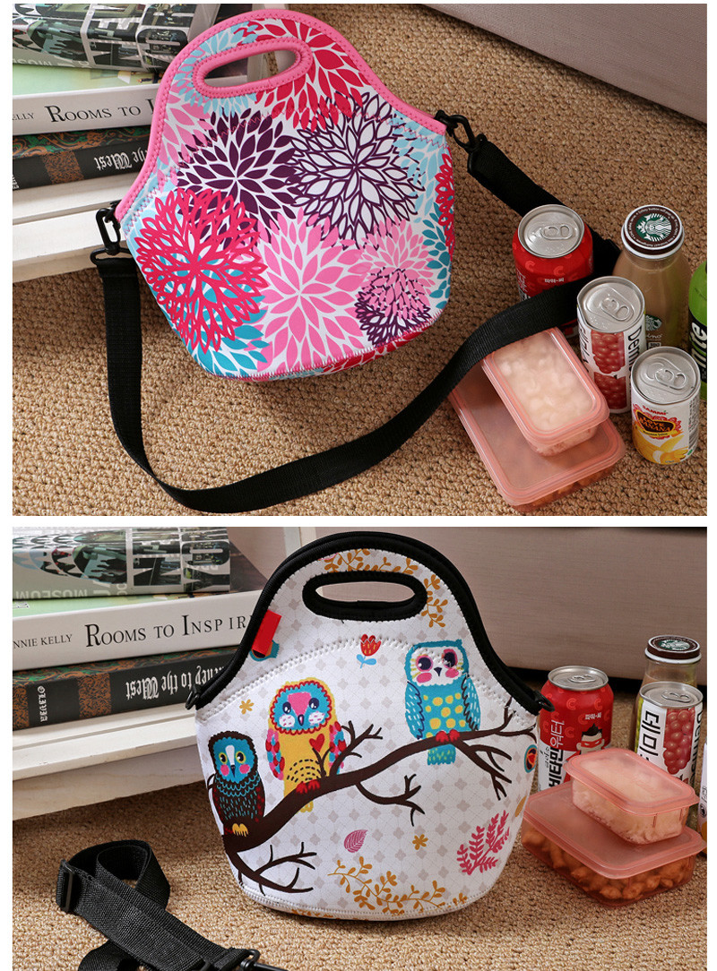 Food Waterproof Insulated Neoprene Shoulder Picnic Cooler Bag