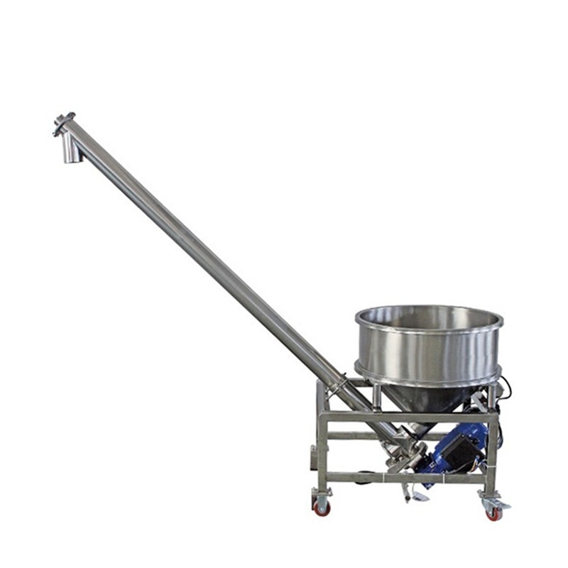 OEM Custom Inclined Semolina Auger Feeder Screw Augers Conveyor with Hopper