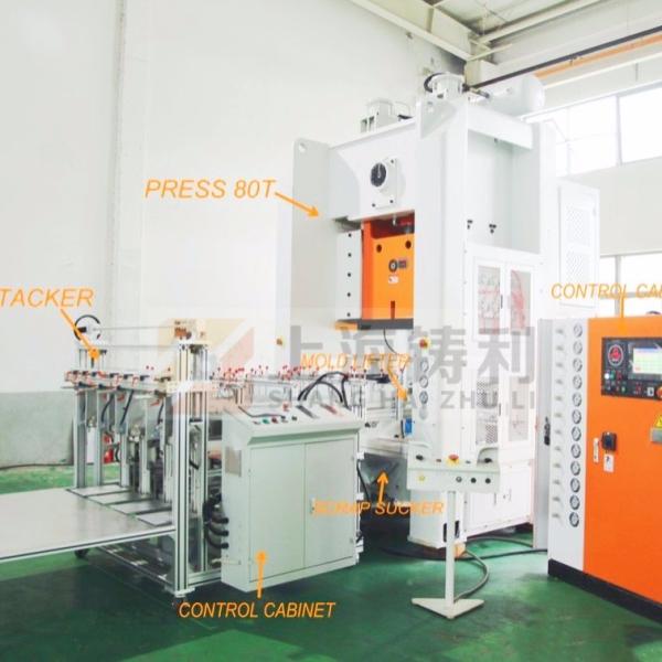 Aluminum Foil Food Container Punching Machine Fast Food Take Away Paper Food