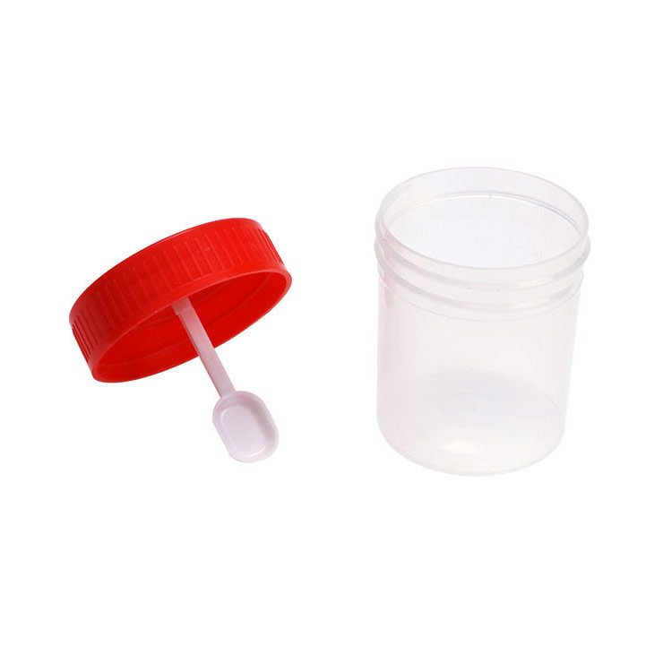 30ml 60ml Medical Disposable Specimen Cup Stool Sample Collection Container With Needle