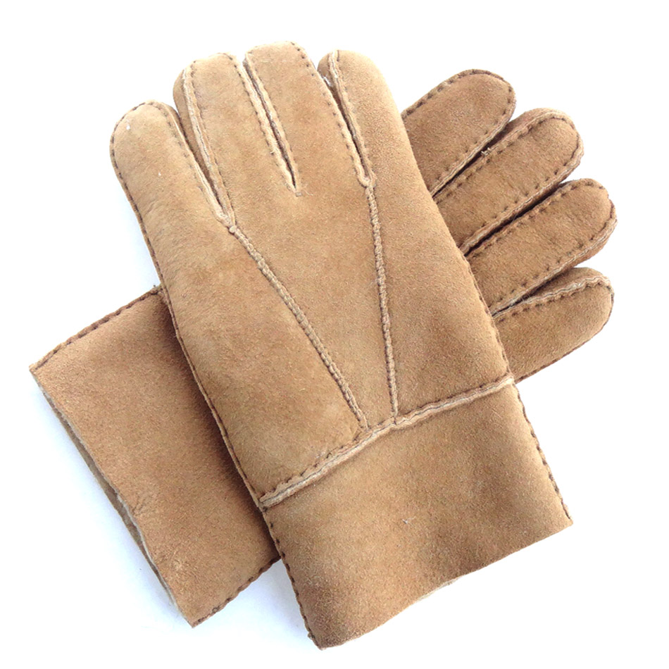 popular shearling sheepskin Gloves sheepskin double face gloves motorcycle gloves men women gloves