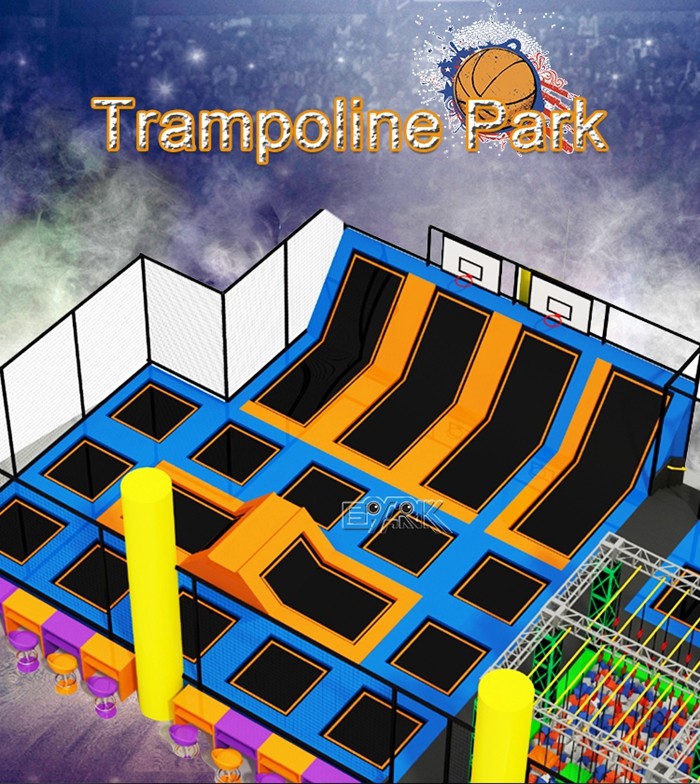 Trampoline Park Soft PlayTrampoline Indoor Playground Equipment Play Gym Jungle Theme