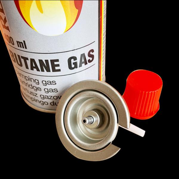 Portable Tinplate PP Butane Propane Gas Valve One Inch For Cassette Stove