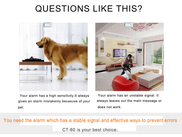New model alarm system low power consumption cable anti-pet detector