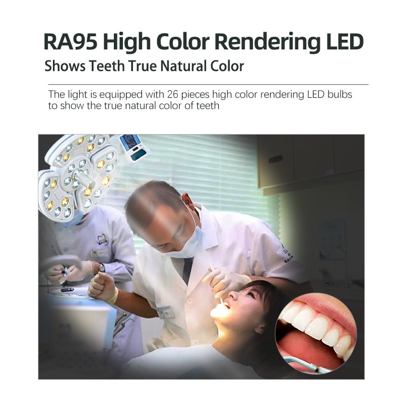 White Multiscene Dental LED Lamp , Practical Dental Chair Halogen Light