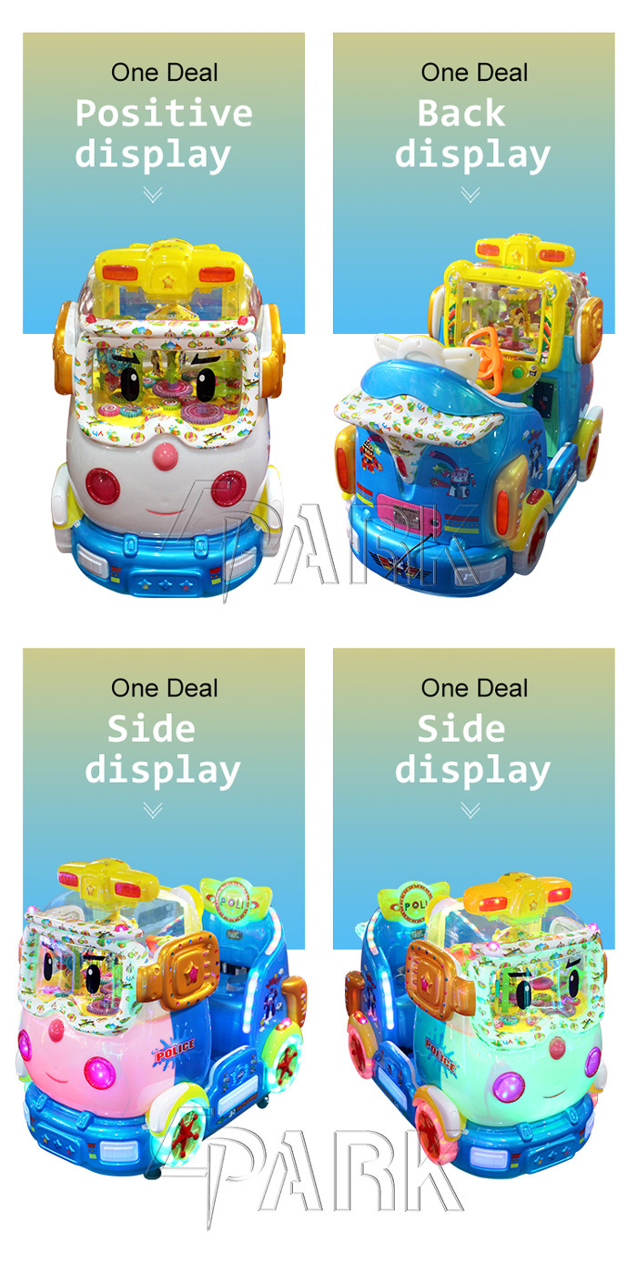 Coin Pusher Animal Kiddy Ride Machine / Swing Game Machine Environmentally Friendly