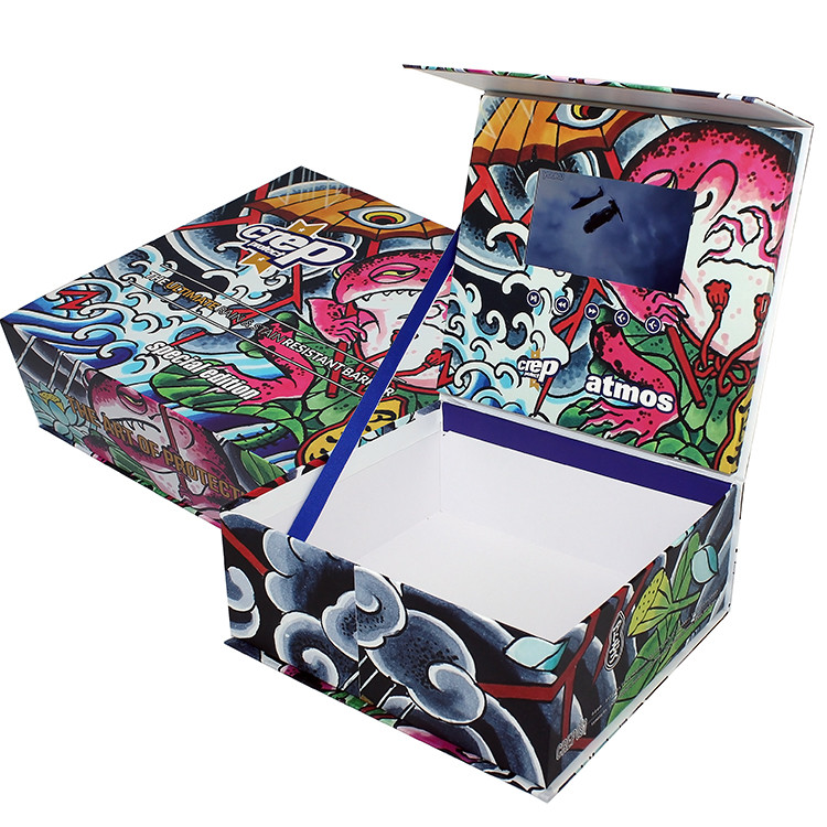 Hardcover 7 Inch LCD Video Brochure Business Gift Custom Printing video pack gift box