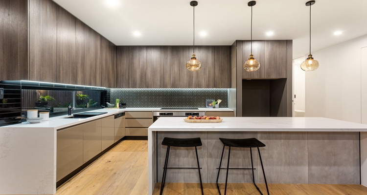 Wholesales Customized Ral Color Chart Wood Veneer Kitchen Cabinet for Modern Design