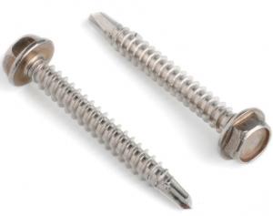  Galvanized Self Drilling Hexagonal Head Tapping Screws For Connection Manufactures
