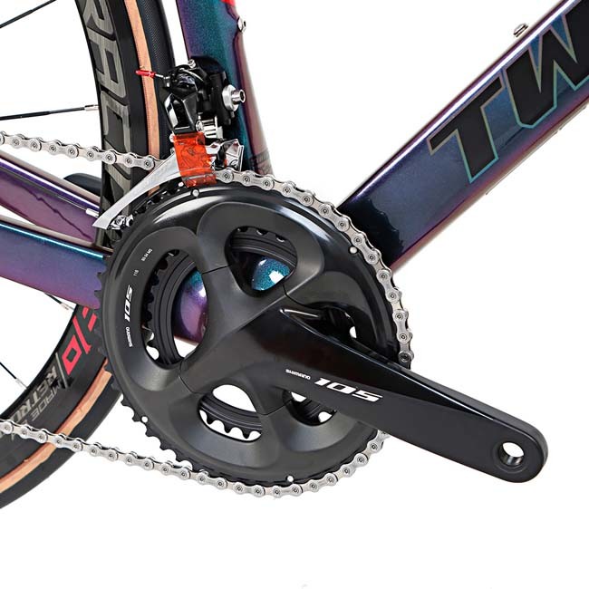 TWITTER 700C Carbon Fiber Road Bicycle STEALTH SHIMANO 105 22 Speed