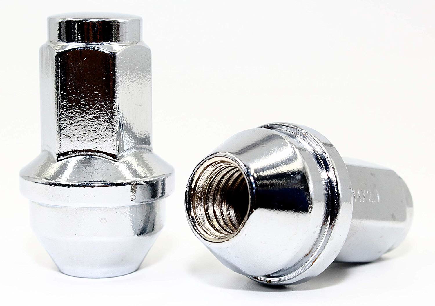 2 Inch Chrome Large Acorn Seat Lug Nuts Carbon Steel For Ford F-150 Expedition