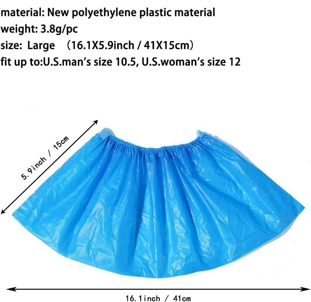 Bulk Non Slip Durable Disposable Boot Shoe Covers for Indoors, Home, Floors and Shoes