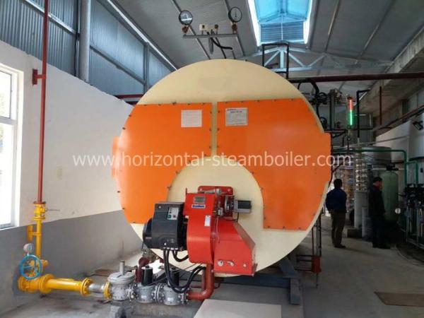 10 Ton Gas Fired Steam Boiler 10000Kg/Hr Running Low Consumption Fuel