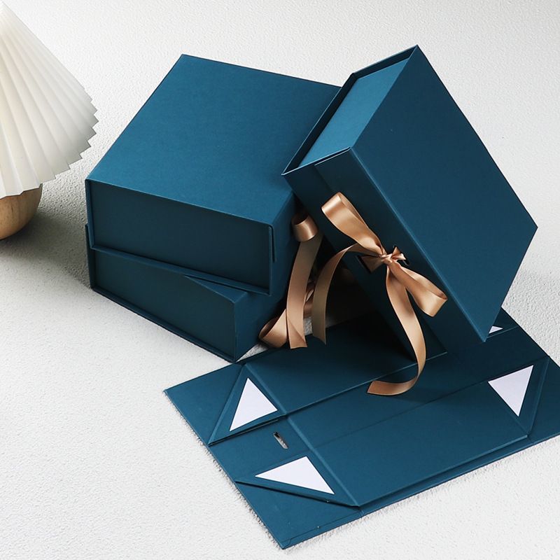Custom Logo Printing Cardboard Wig Hair Packaging Magnetic Box, China Manufacturer Wholesale Paper Gift Box with Ribbon