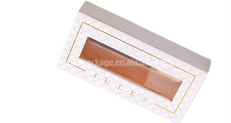 Private label empty eyelash packaging drawer boxes with window