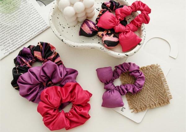 Autumn/winter cross-bow PP cotton kids hair bands elastic scrunchie women's