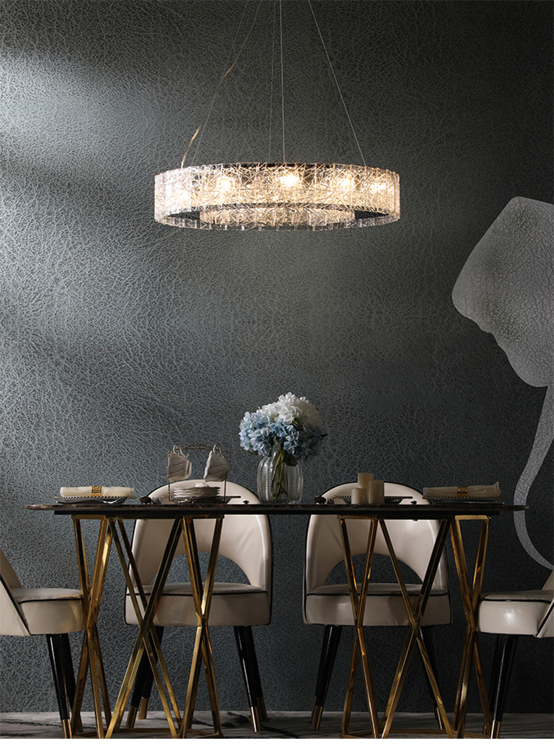 Modern Crystal Chandelier Lighting Art Decor Round Suspesion Luxury Chandelier(WH-MI-448)