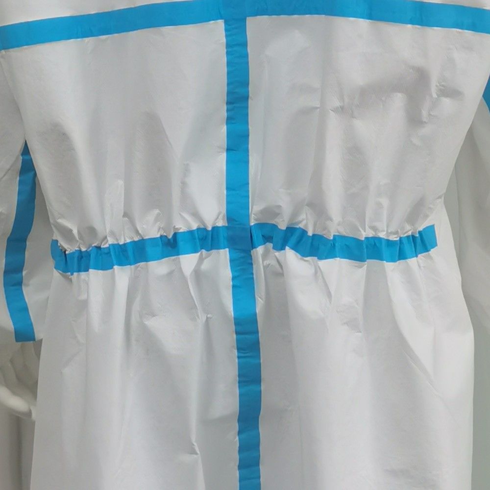 CE Type5&6 Disposable Protective Coverall Nonwoven White Safety Clothing