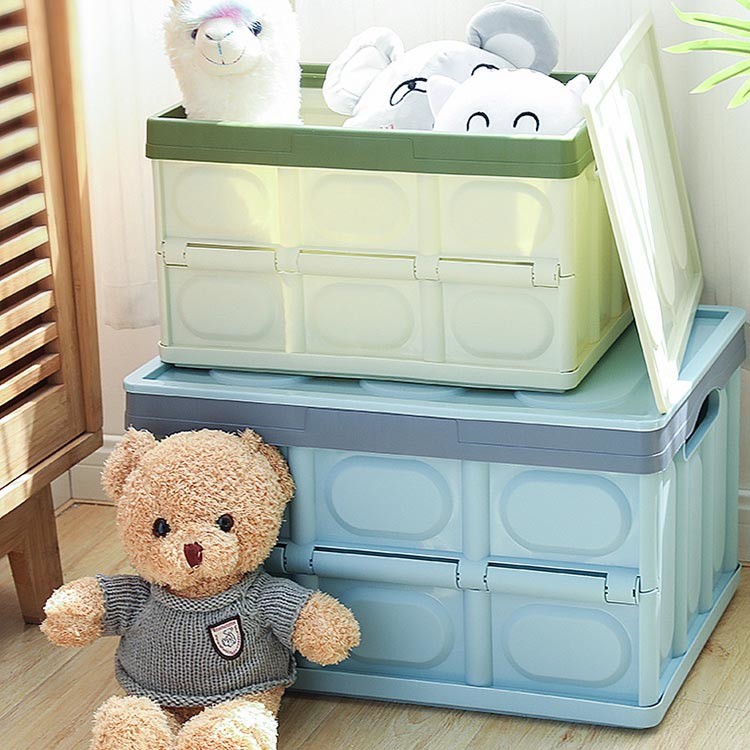 Waterproof Reusable Collapsible Plastic Bins Detachable Space Saving Foldable