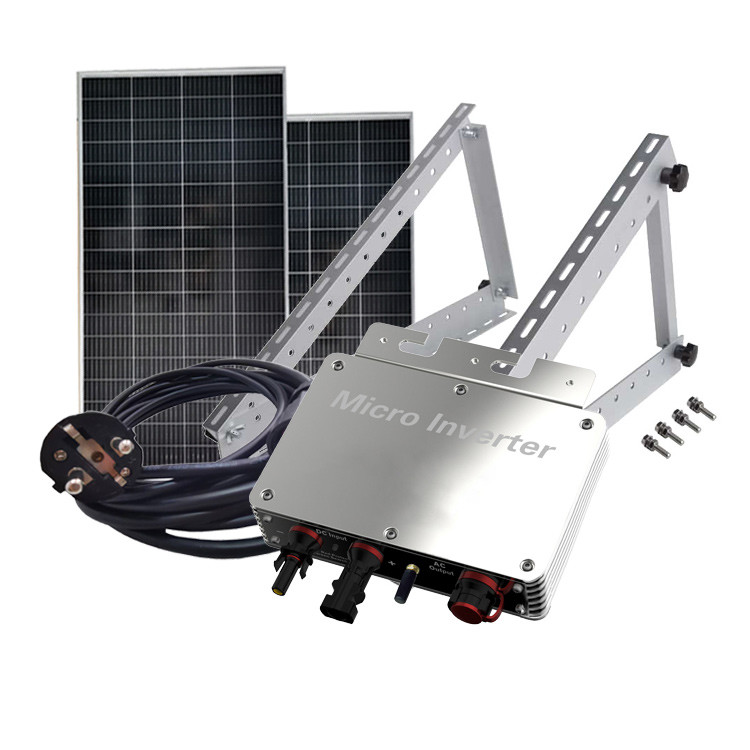 Silver Grid Tie Solar Micro Inverter Battery 350w IP65 Home Solar System Inverter
