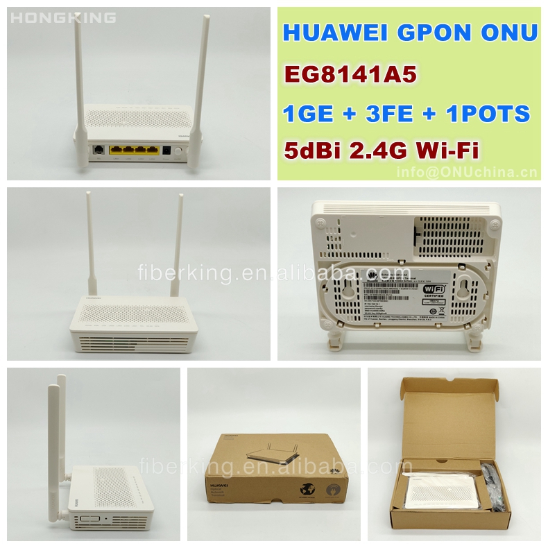 GPON WiFi EG8141A5 ONU ONT XPON EG8141 FTTH 1GE 3FE USB VOIP USB Triple Play Service Optical Network Terminal