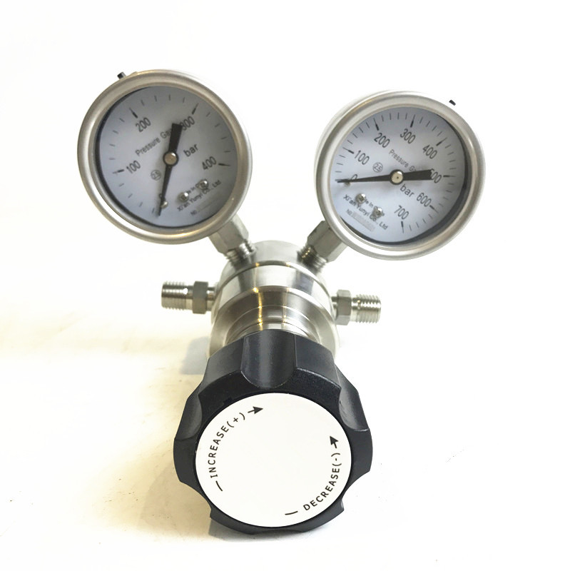 10000psi High Purity Gas Pressure Regulator Stainless Steel