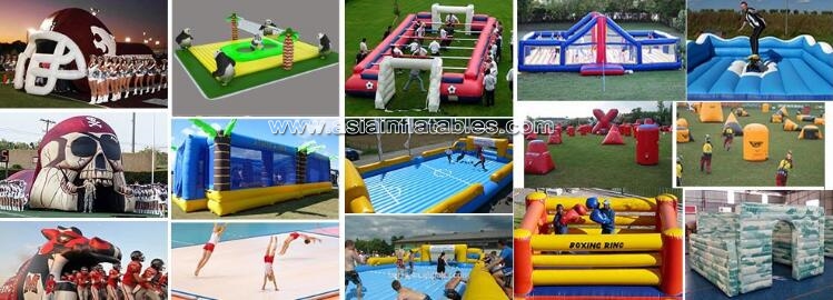 Outdoor game three inflatable basketball hoop, inflatable basketball game for sale