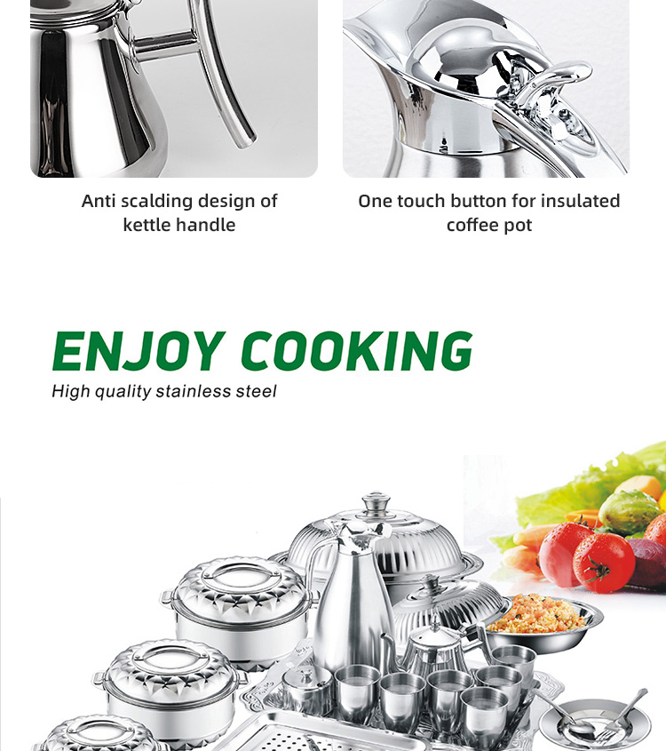 Amazon TOP Seller Different Piece Cookware Set Custom Pots And Pans Wholesale 28pcs Stainless Steel Cooking Pot Set
