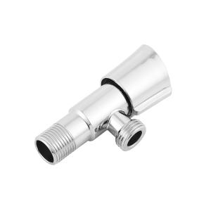 Quarter Turn SS201 Plating Angle Valve For Lavatory 1/2"X1/2" Angle Stop Valve