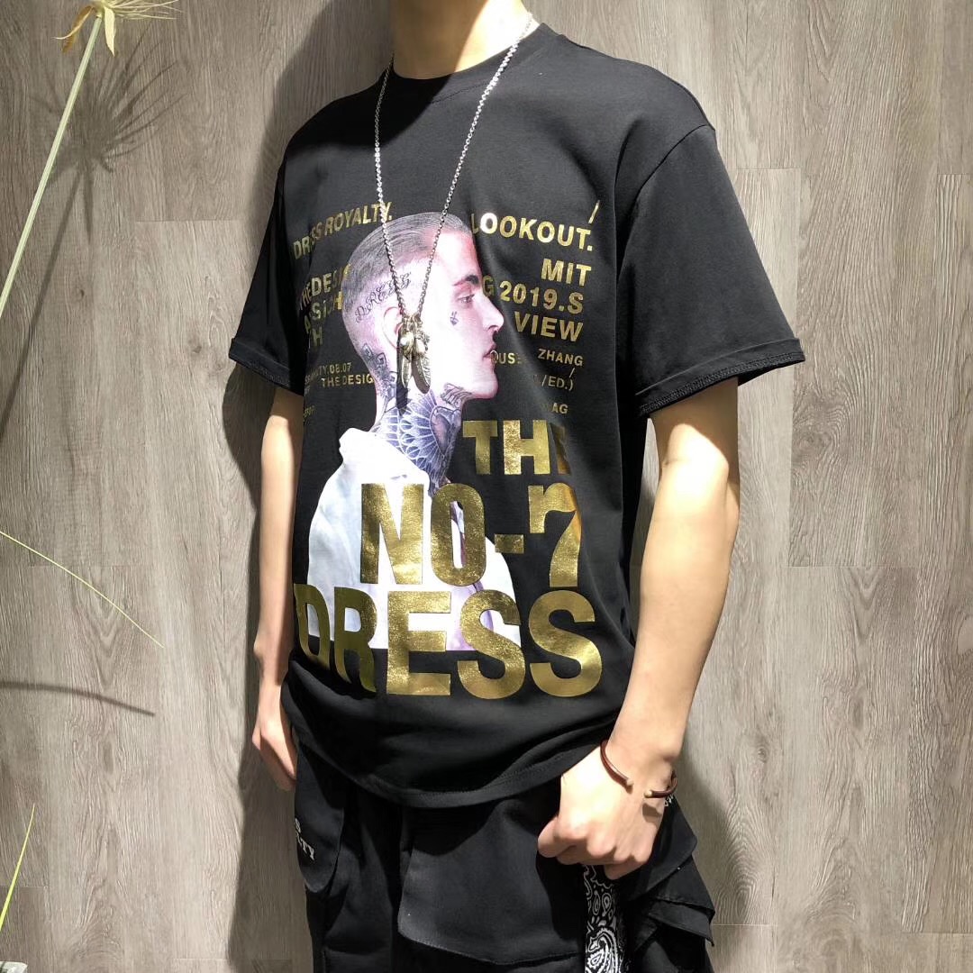 Custom Short Sleeve Fashionable Mens T Shirts / Casual Cool Printed T Shirts