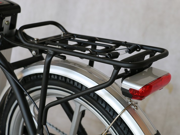 Foldable E Bicycle with Integrated Wheel and Brushless Motor Red Black Optional 36V