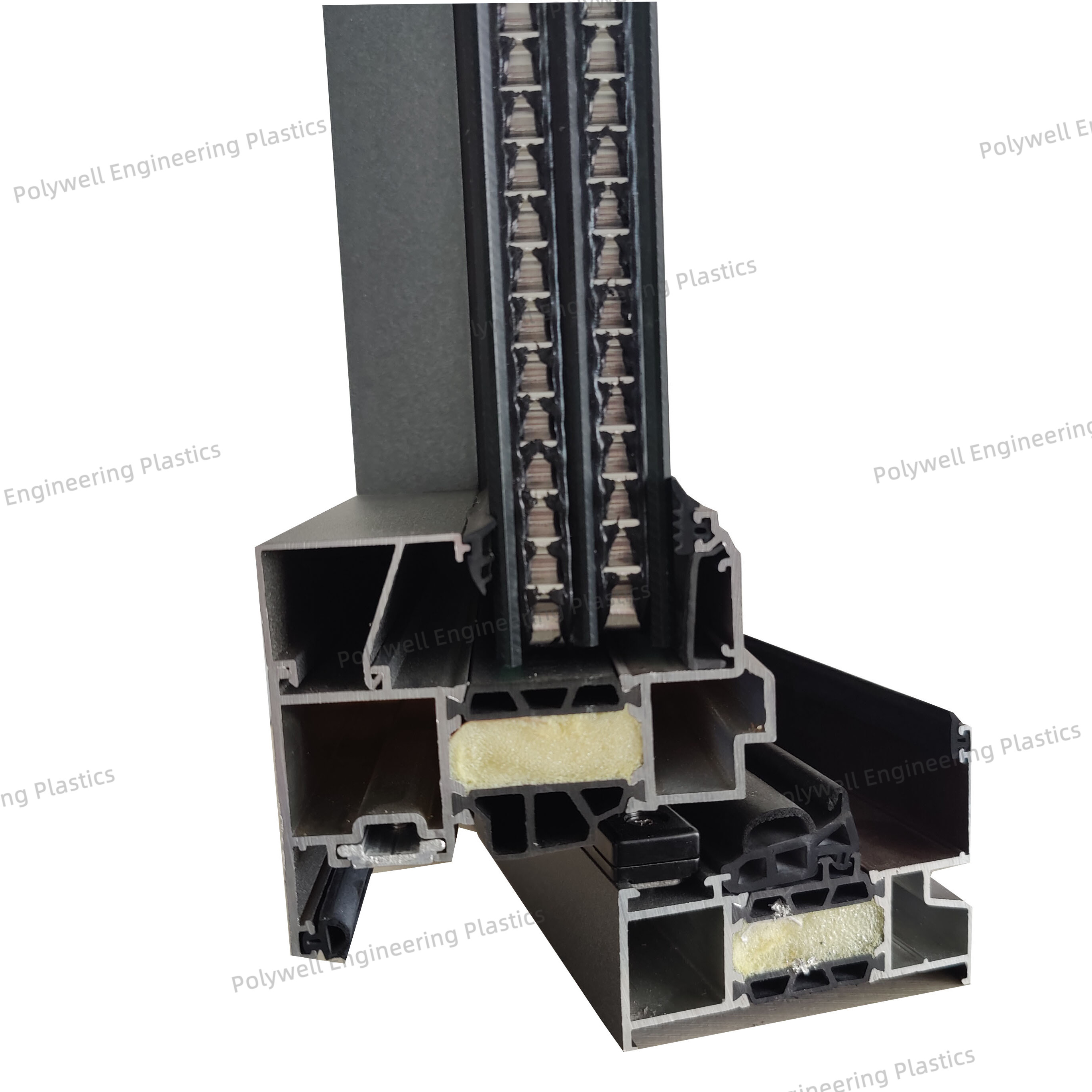 Energy Saving Aluminum Frame System Window Residential Double Glazed Aluminum Profile