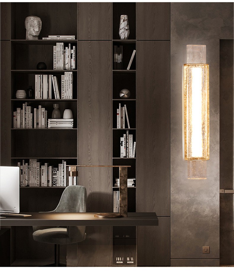 Nordic Luxury crystal wall lamp living room bedroom bedside restaurant corridor creative wall light (WH-OR-254)
