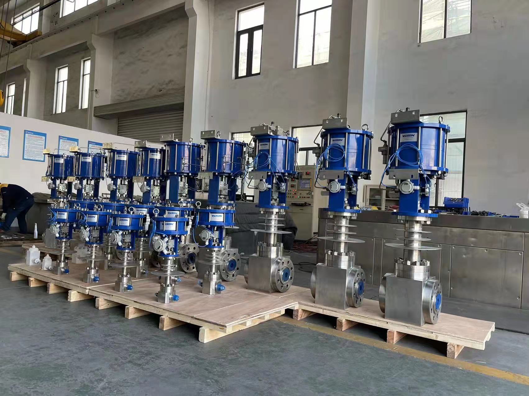 Socket Weld Horizontal Pneumatic Air Actuator On Off Valve With Limit Switches