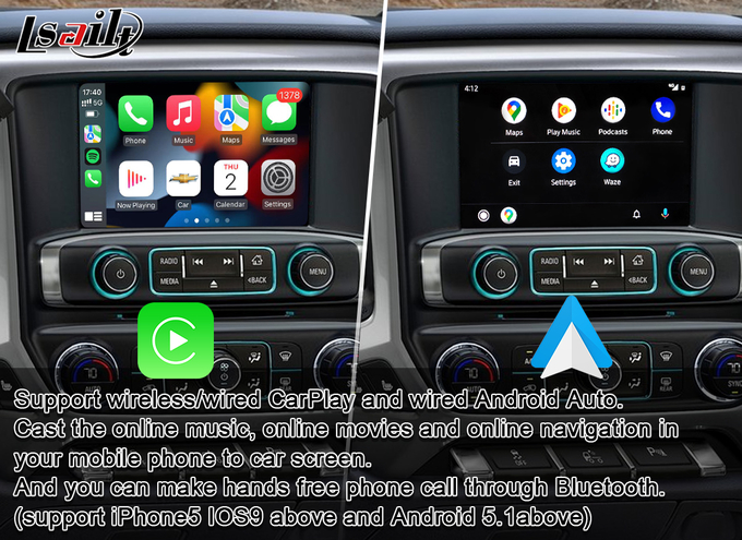 4GB Lsailt Carplay Multimedia Interface For Chevrolet Silverado Tahoe MyLink 0