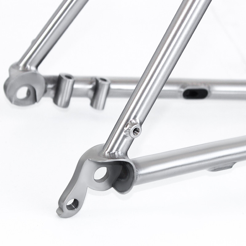 Ti3AL2.5V Titanium Road Bike Frame Gravel Bike Frameset Tapered Headset