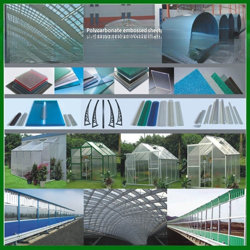 Anti-uv 8mm Polycarbonate （PC) Hollow Sheet For Greenhouse