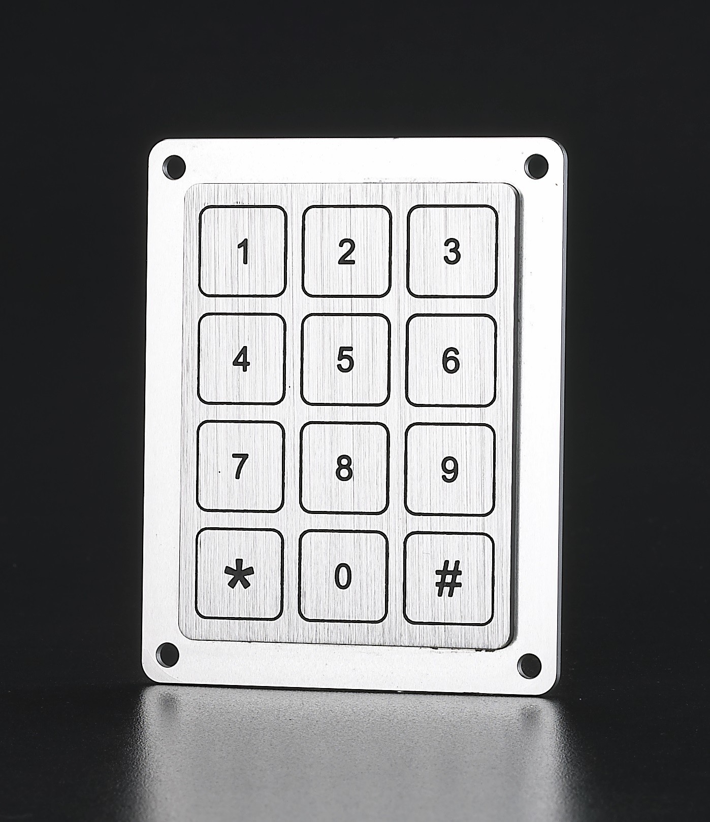ip68 waterproof higher quality aluminum piezo keypad with 12 keys