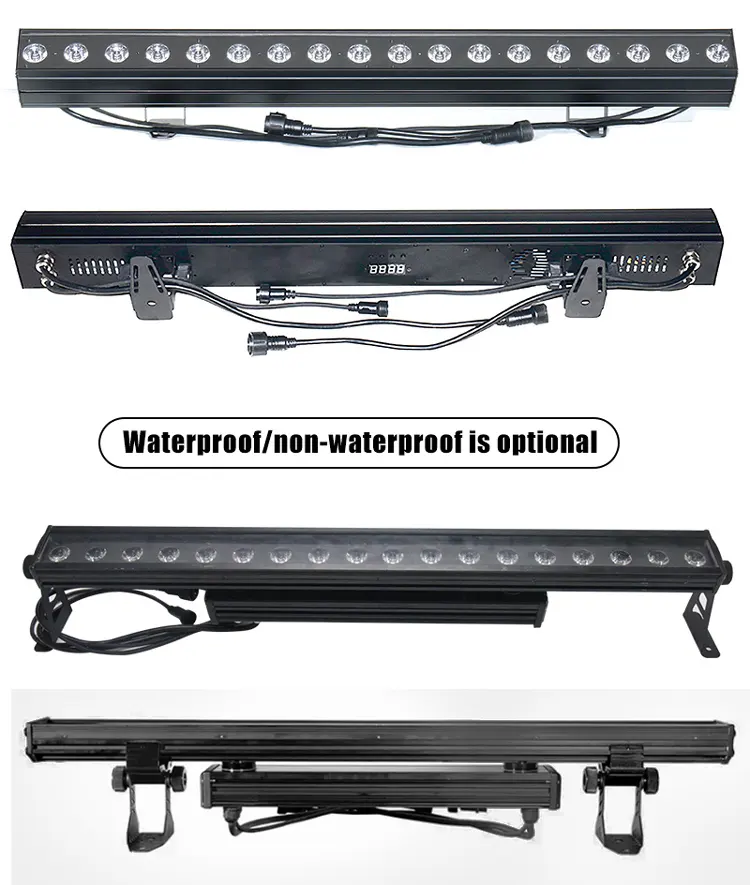 RGBWA UV 6in1 LED Bar Wash Light 18x15W For Event Wedding Club