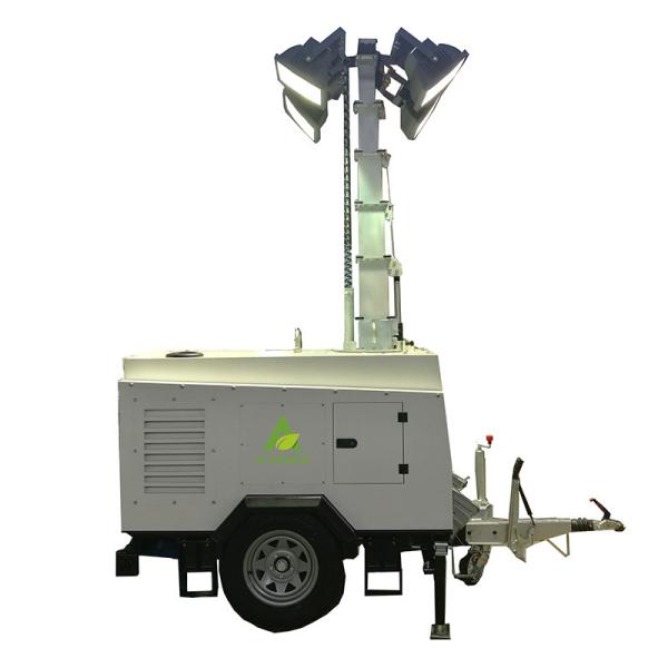 Diesel Fuel Mitsubishi Road Portable Generator Light Tower 9m Diesel Light Plant