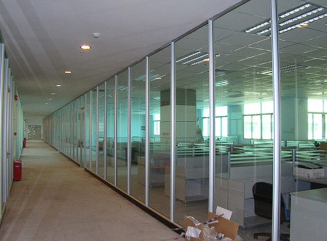 Tempered Glass Fixed Modular Full Height Partition Wall 200-1500mm