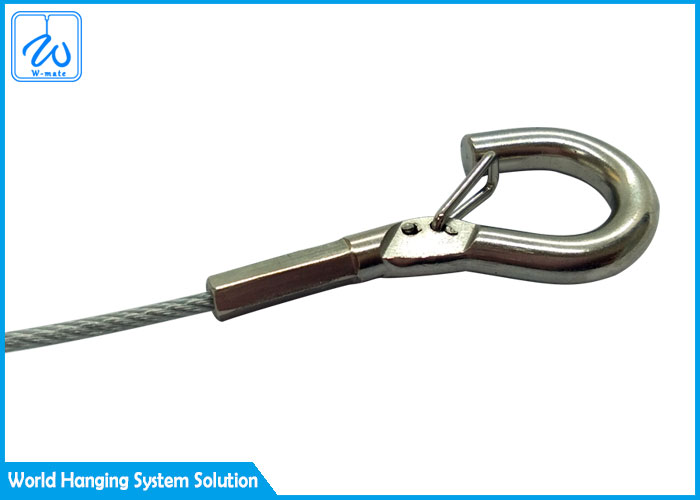 1.5mm Cable Sling Wire Rope Cable Assemblies With Hook And Bend Eye