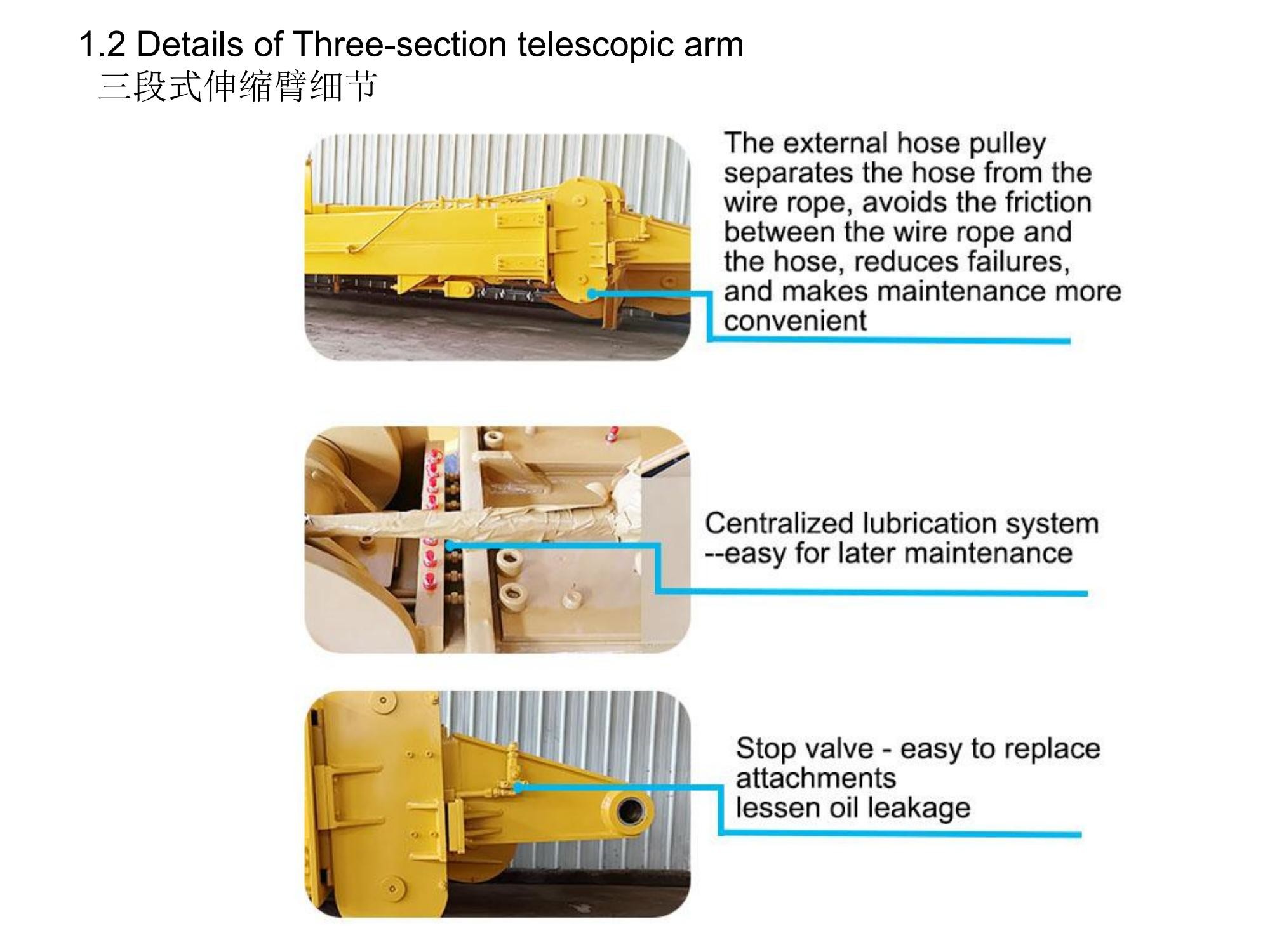 Excavator Telescopic Boom Telescopic Arm for Construction Work