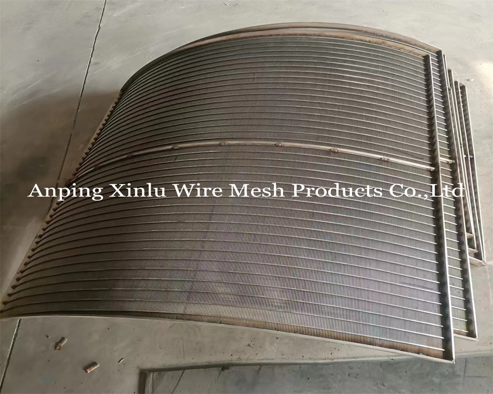 SS 304 304L Sieve Filter Screen Juice Processing Static Wedge Wire Screen