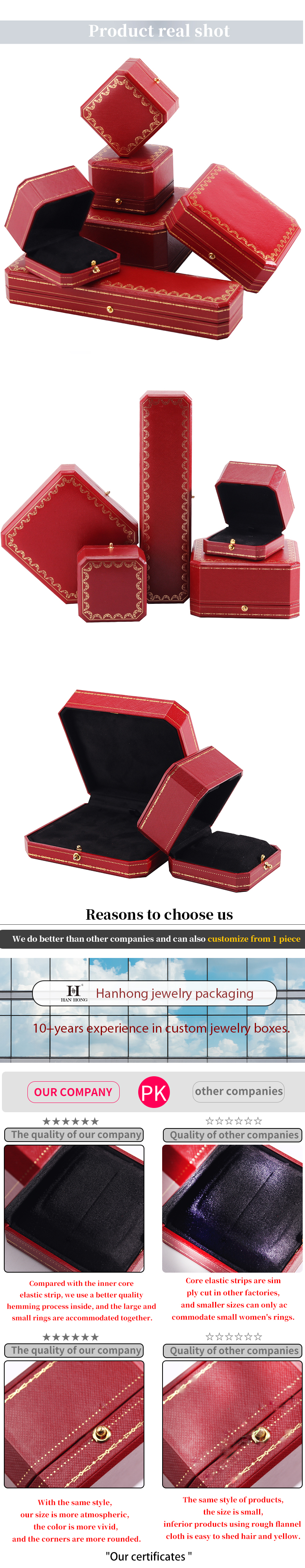Paper Material Jewelry Box Customized for Cartiers Ring Bracelet Earrings Necklace