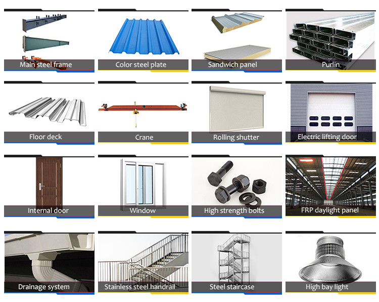 Insulated Steel Industrial Economic JIS Prefab Workshop Buildings OEM
