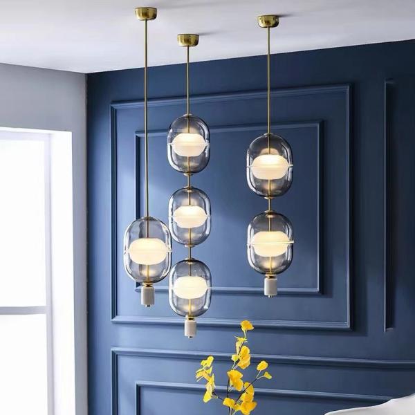 Nordic Glass Pendant Lamp Simple Dining Room Bedroom Decoration Inder Pendant
