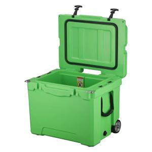 40L Rotomolded Coolers Ice Chest Box With Telescoping Handle Wheels